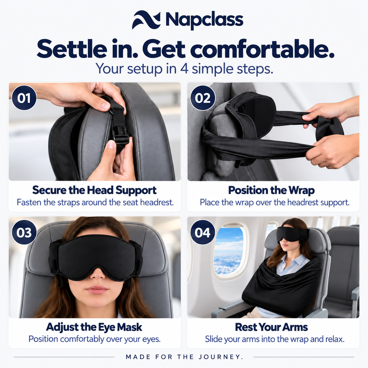 NapClass | Feel more comfortable on your next flight in minutes.